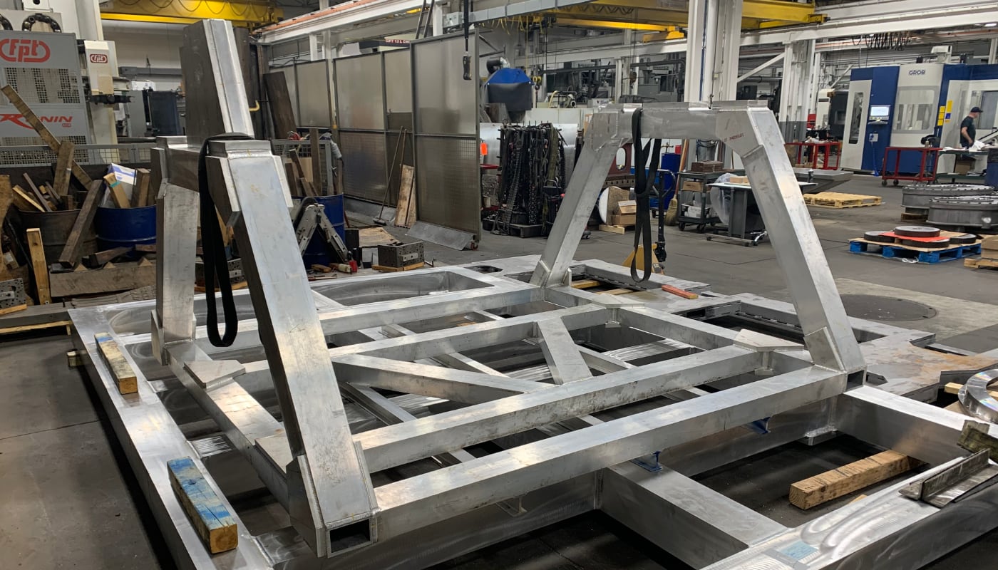  Large 5-axis machined fixture frame 