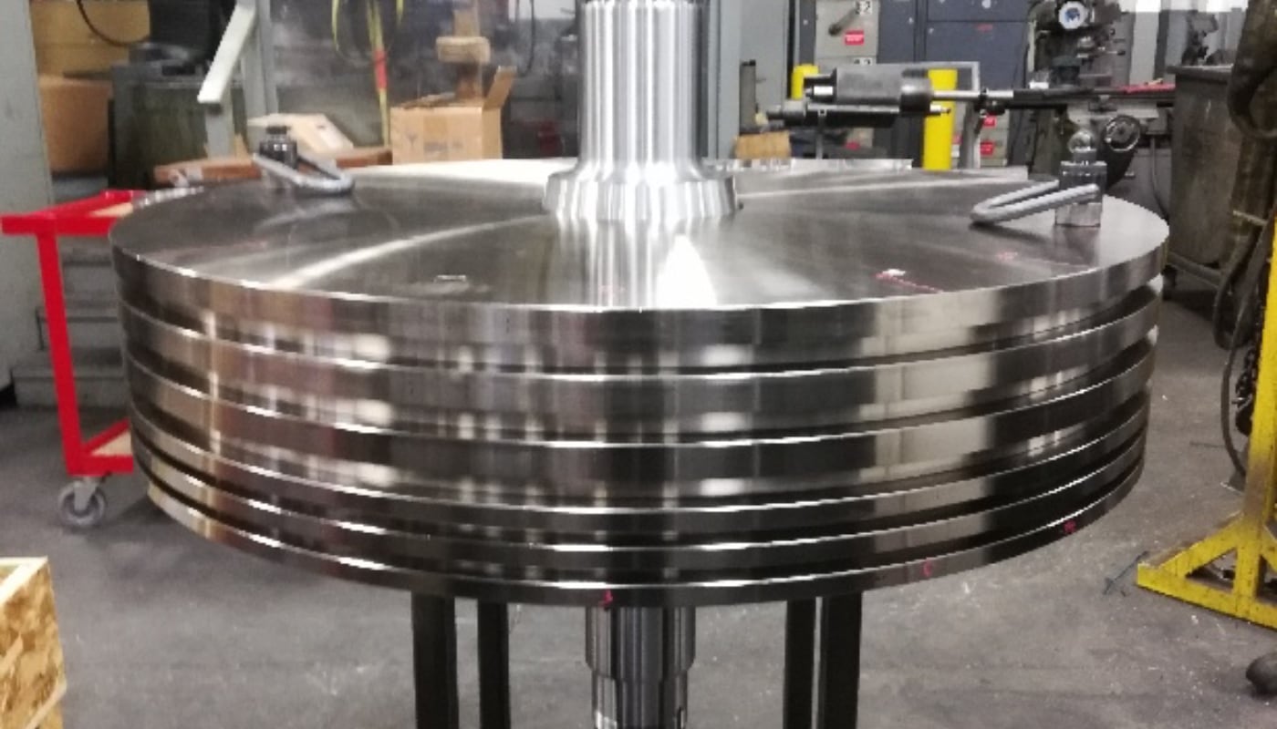  Large part turning, machining, grinding and assembly 